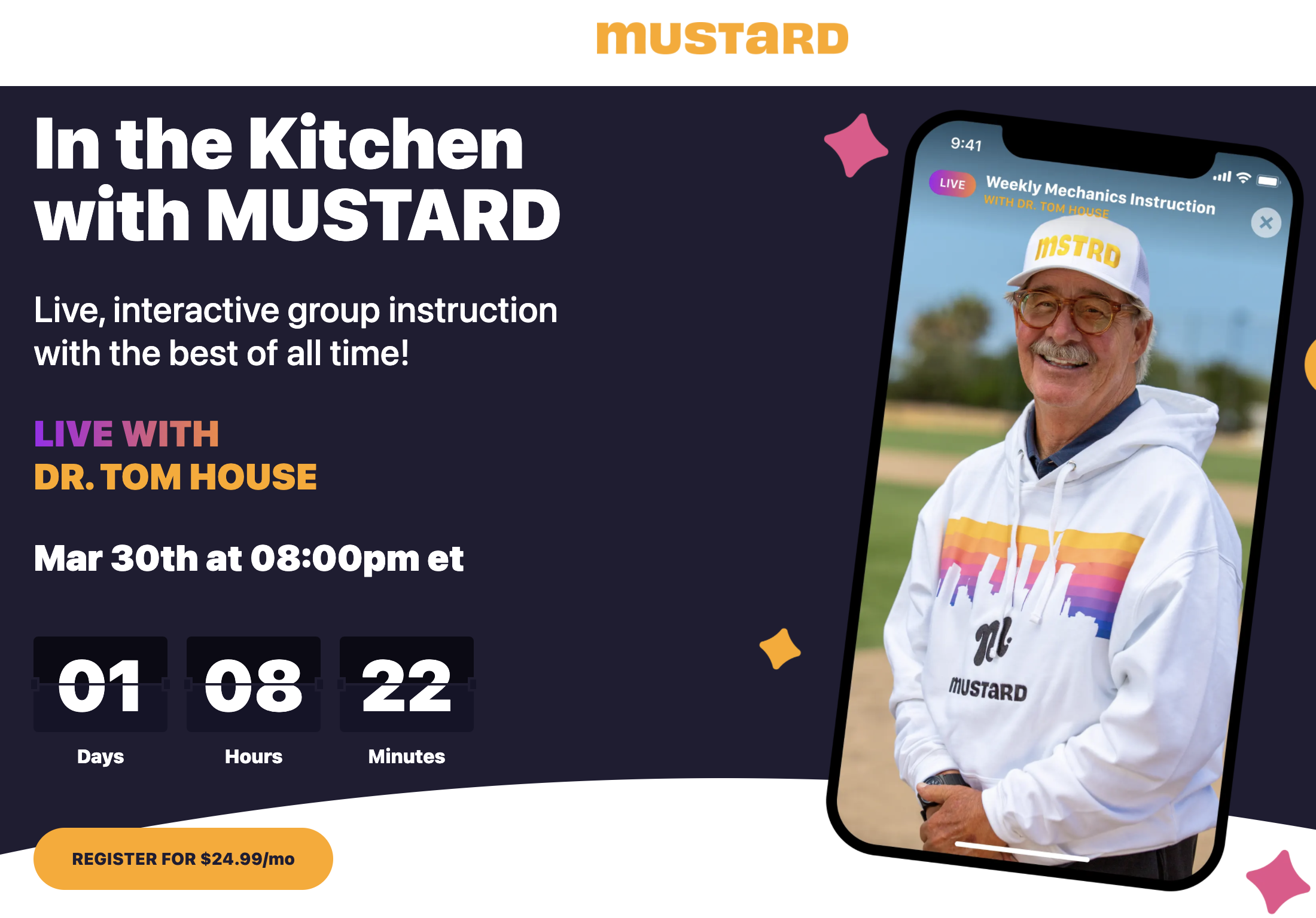 Mustard Welcomes Clayton Kershaw as First Pro Athlete Guest “In the Kitchen”